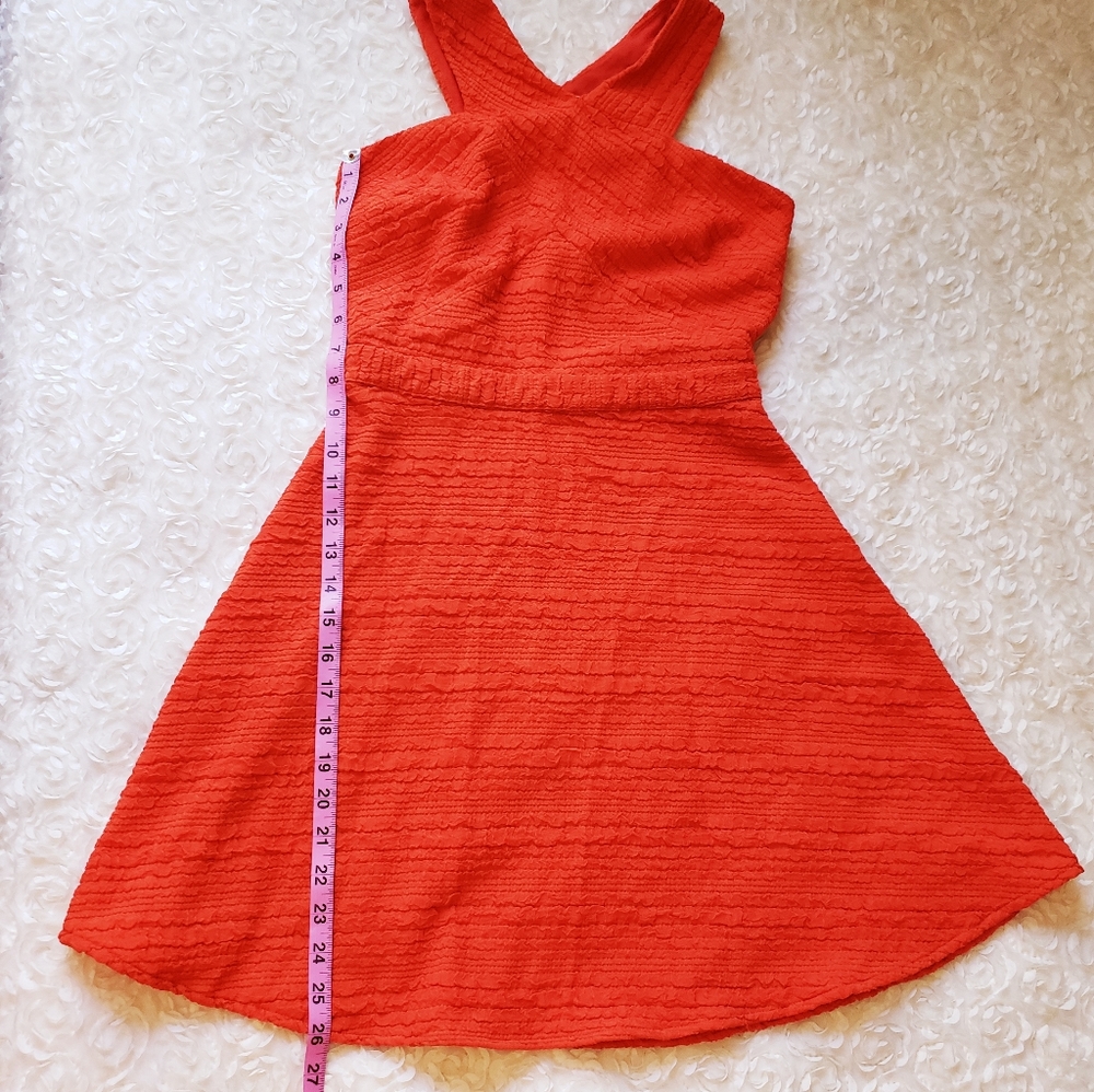 Sugar Lips Orange Crisscross Cut Out Dress - Picture 7 of 9